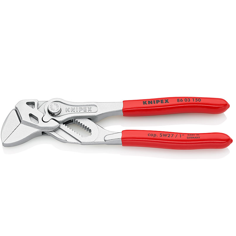 Knipex 86 03 Zangenschlüssel - 150mm -  Zange Schlüssel vernickelt