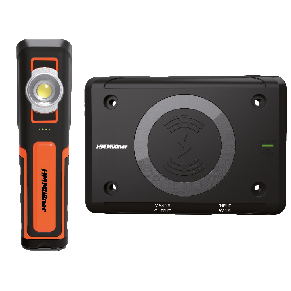 HM Müllner LED Arbeitsleuchte - Leuchte mit Li-Ion Akku und Ladestation - UL16