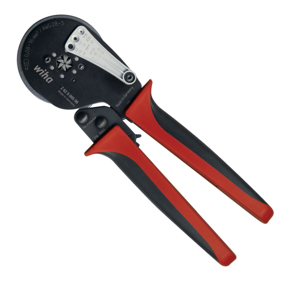 Wiha Crimpwerkzeug - Crimpzange - für Aderendhülsen Sechkant Pressung - 41246