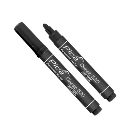 Pica Classic - Permanent Marker - wasserfest - schwarz - 520/46