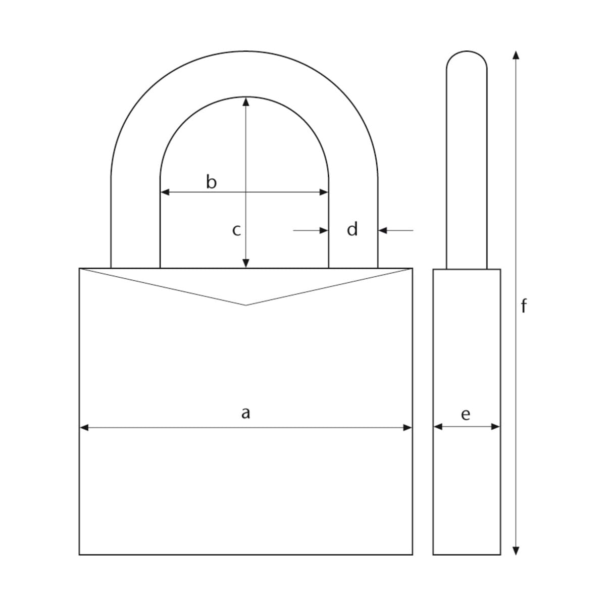 Abus Vorhangschloss 3er Set - Messing 45/20 Triples - Gleichschließend