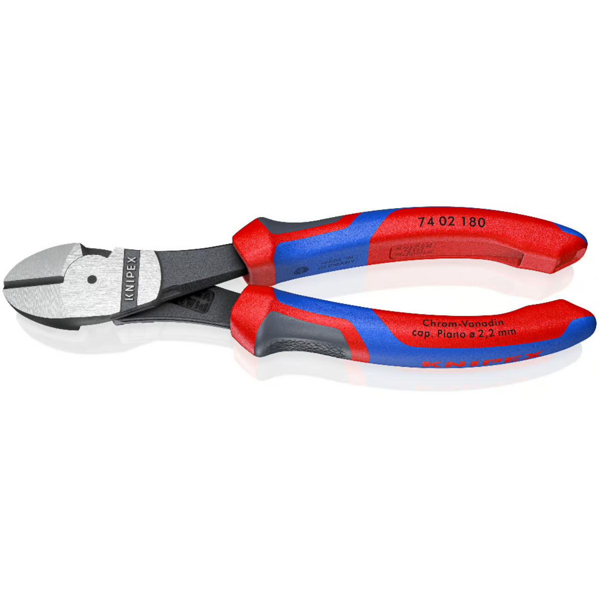 Knipex 74 02 180 mm Kraft-Seitenschneider 7402180