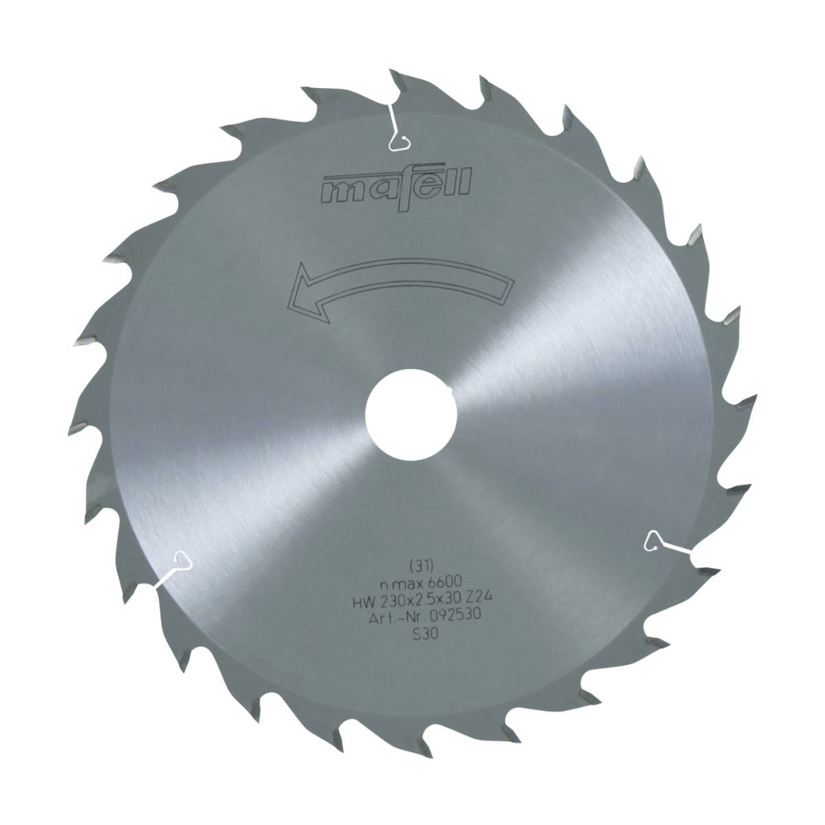 Mafell Sägeblatt HM 230x1,8/2,5x30mm Z24 WZ - KSP 85 Fc - 092530