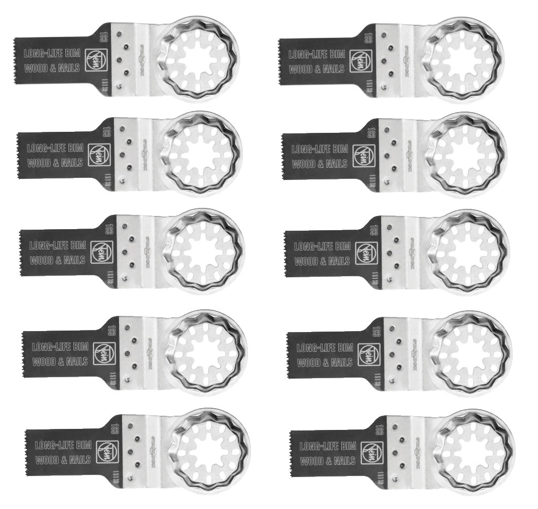 Fein Sägeblatt E-Cut - 10 Stück - 2cm breit/3,4cm lang - Bi-Metall - 63502183240