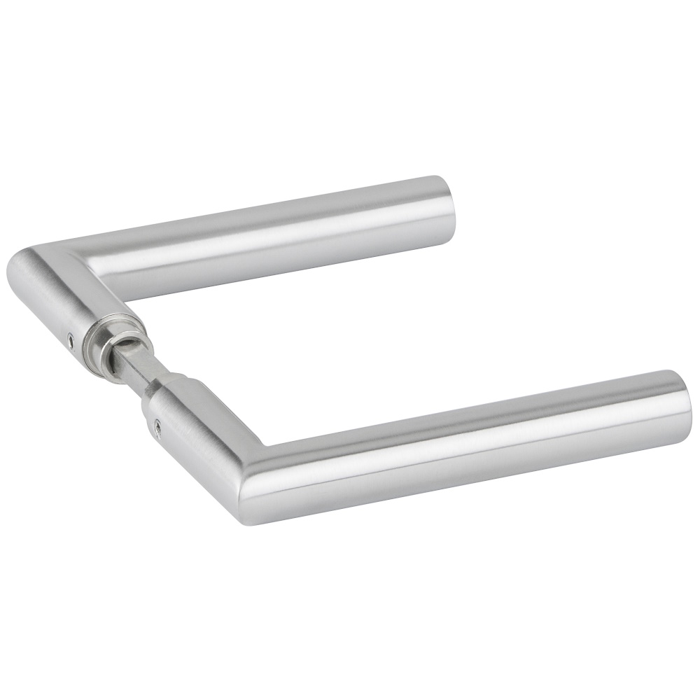 Hermat Drückerpaar BASIC 1802 Edelstahl matt 8 mm Vierkant