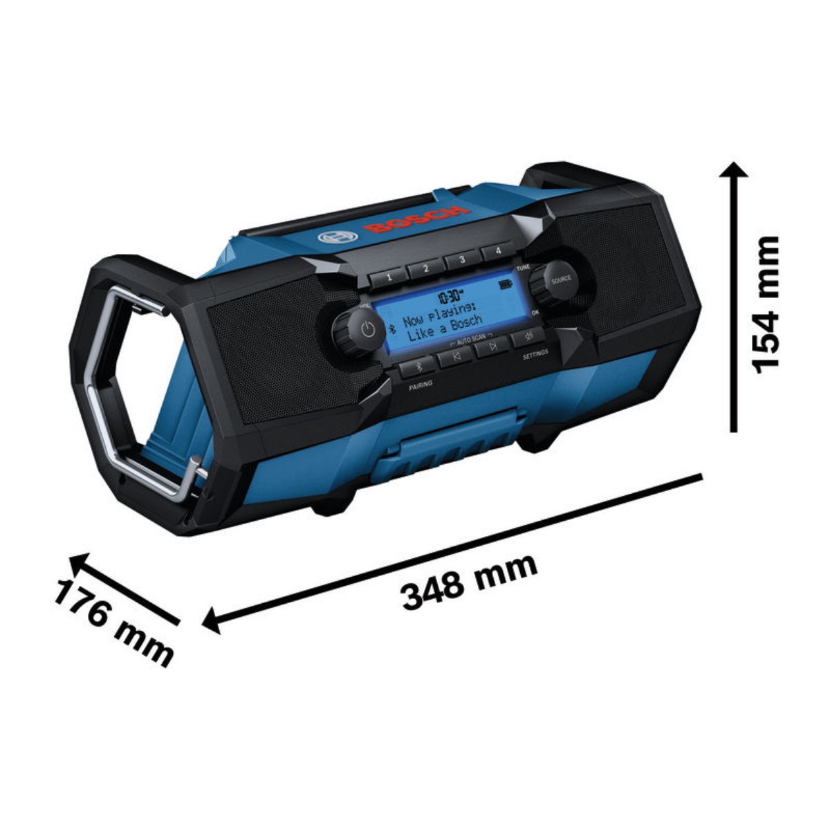 Bosch Professional Baustellenradio GPB18V-3SC - 18V - DAB+ - Bluetooth - USB-C