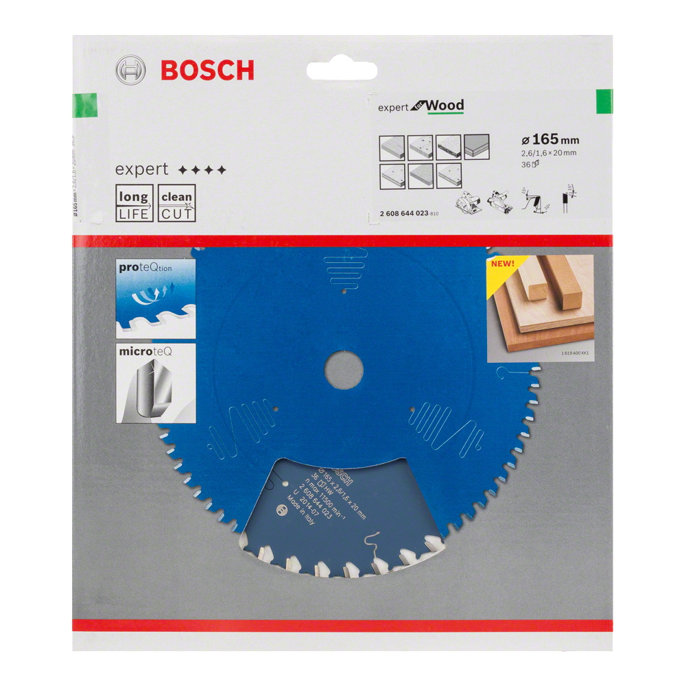 Bosch Sägeblatt Kreissägeblatt EXPERT for WOOD - für Holz - Ø 160mm - 254mm