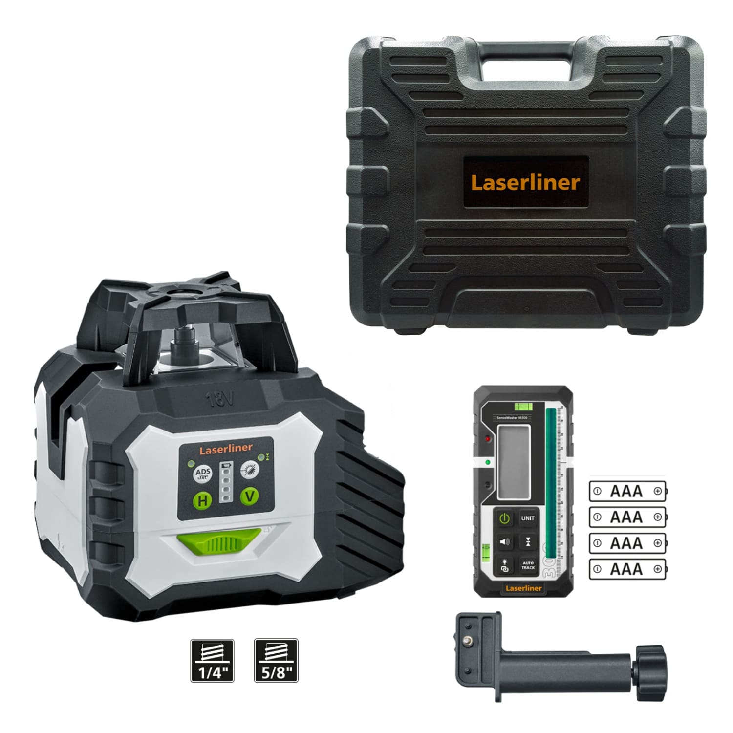 Laserliner Hybridlaser Duraplane GMX Multi-18V 360Grad  Grünlaser im Tragekoffer