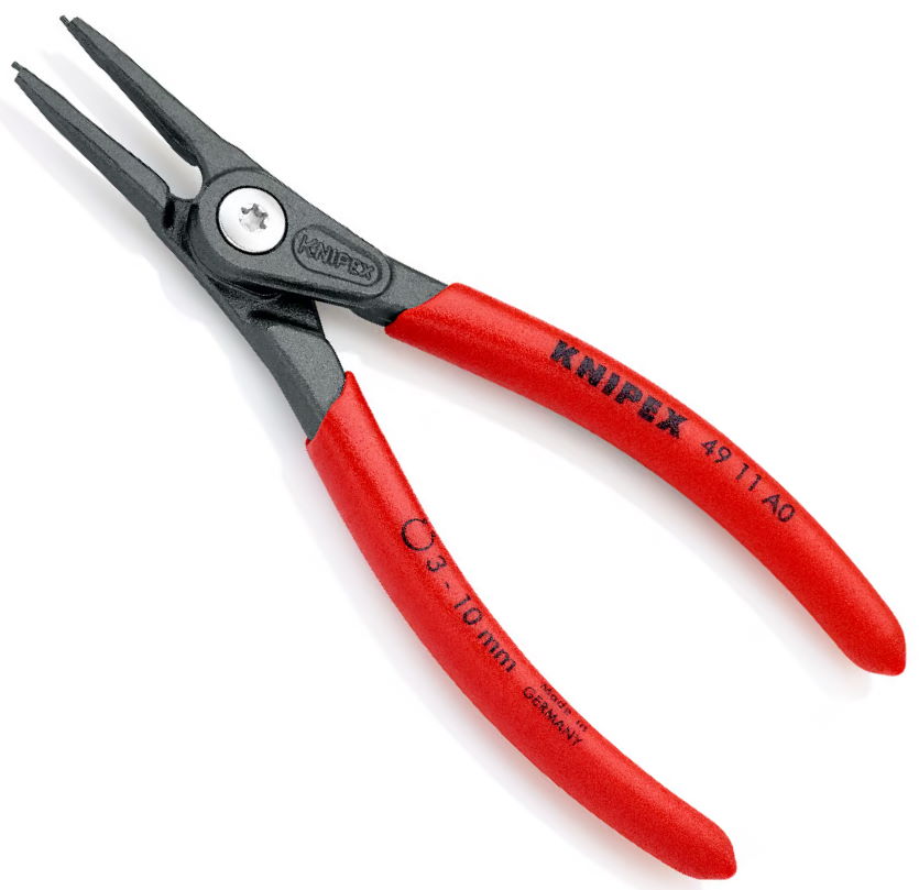 Knipex Präzisions-Sicherungsringzange - 4911A0 - 140mm - Außenringe auf Wellen