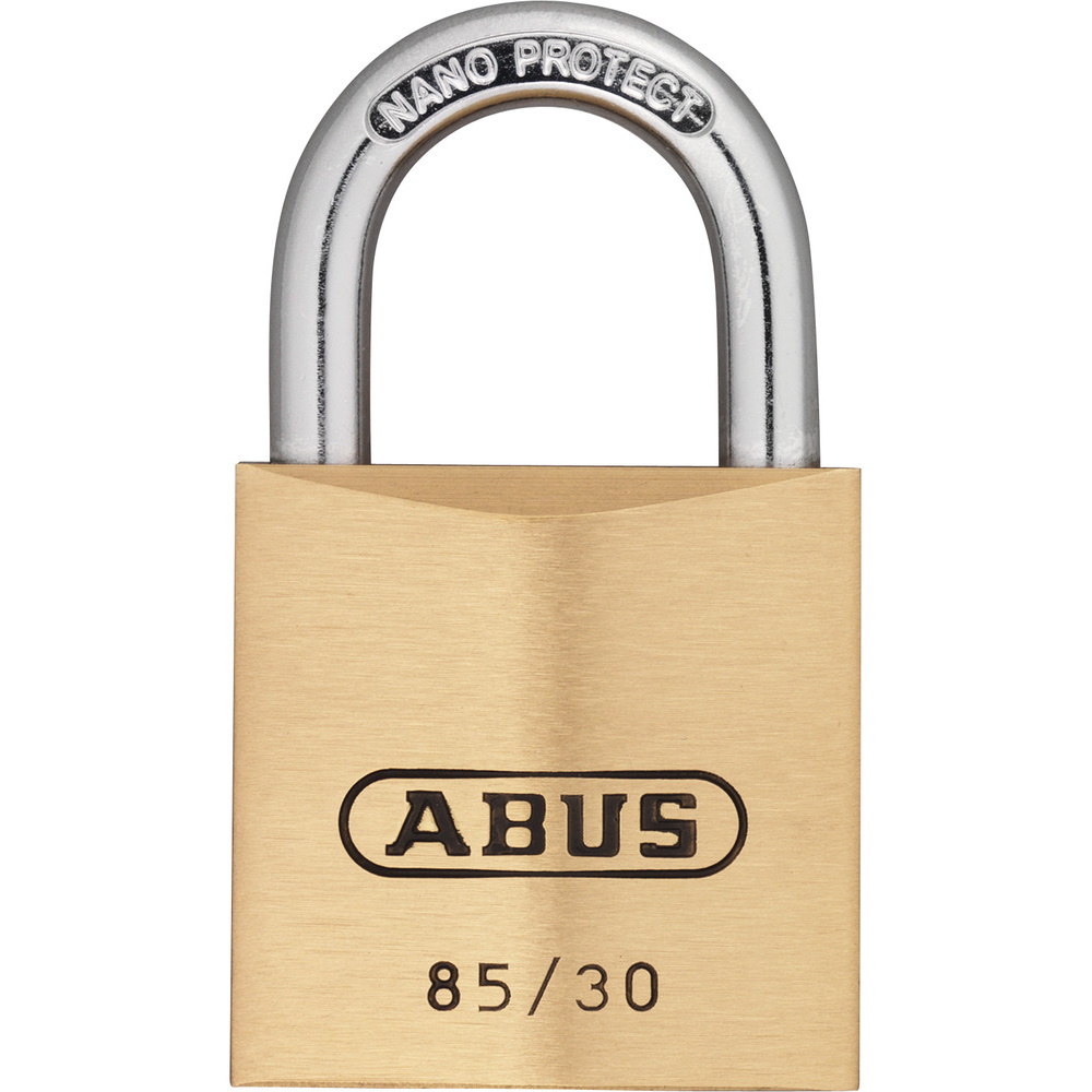Abus Vorhangschloss Messing 85/30 gleichschließend
