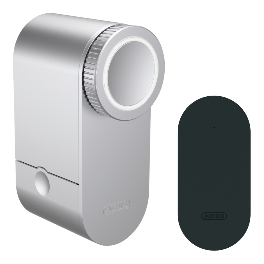 Abus Türschlossantrieb LOXERIS One in silber - inkl. WLAN Bridge One in schwarz