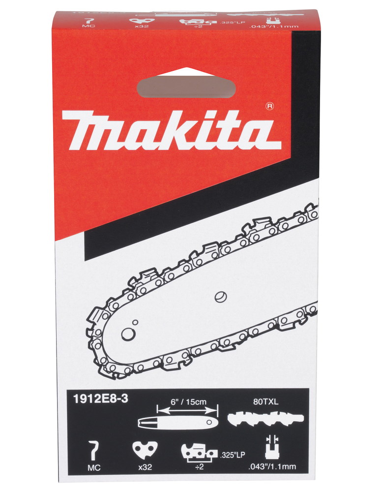 Makita Sägekette 80TXL 1912E8-3 - 15cm - 1,1mm - 0.325" - 35 Treibglieder