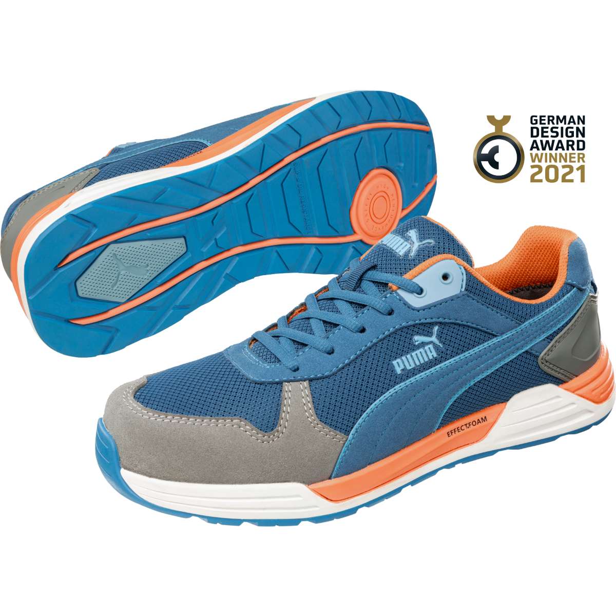 Puma Safety Sicherheitsschuhe Frontside low - blau - S1PS