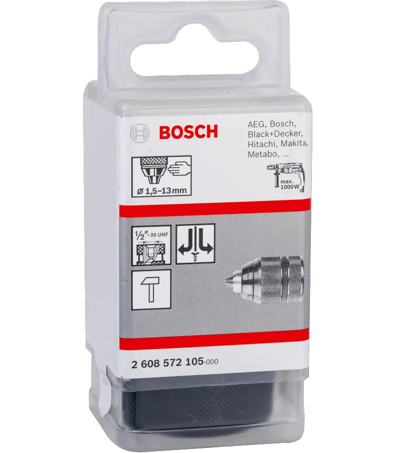Bosch Schnellspannbohrfutter 1/2" - 1,5-13mm - Rechts-/Linkslauf - 2608572105