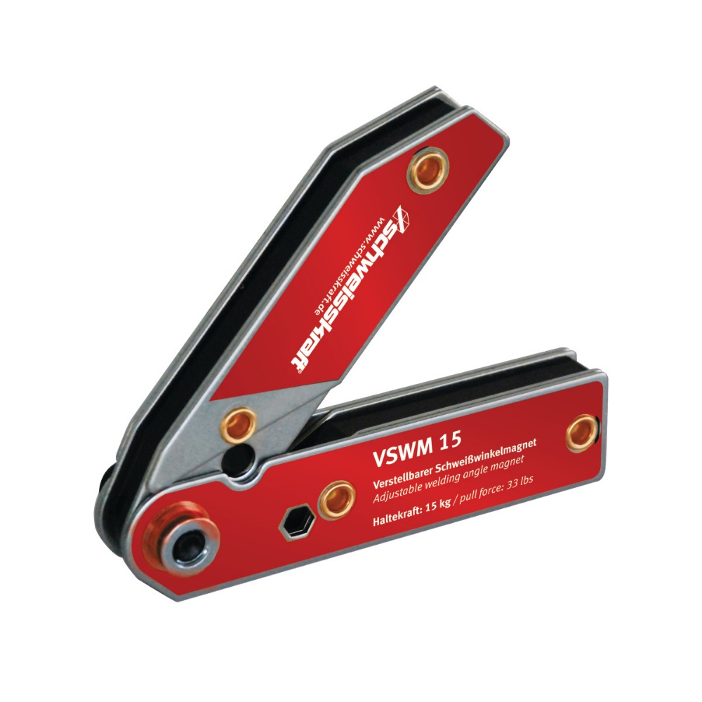 Schweisskraft Schweißwinkelmagnet verstellbar VSWM 15 - 30 bis 270° - 15kg