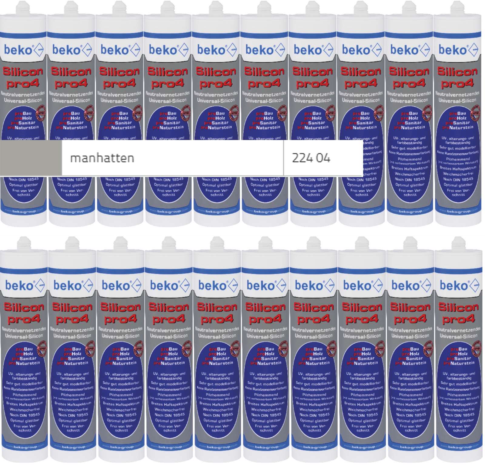 Beko 20x pro4 Premium-Silicon 310ml - 1 Karton - manhattan