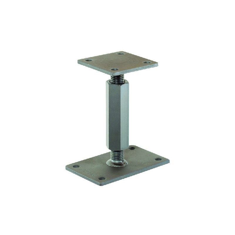 Pitzl Pfostenträger - Rechts/Links Gewinde 10920.1000  - verstellbar 142-207mm ZiNiP