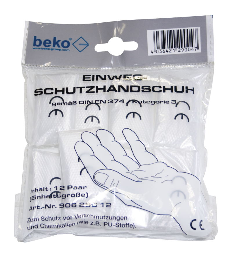 Beko Einweg-Schutzhandschuhe - 90628012 - 12er Pack
