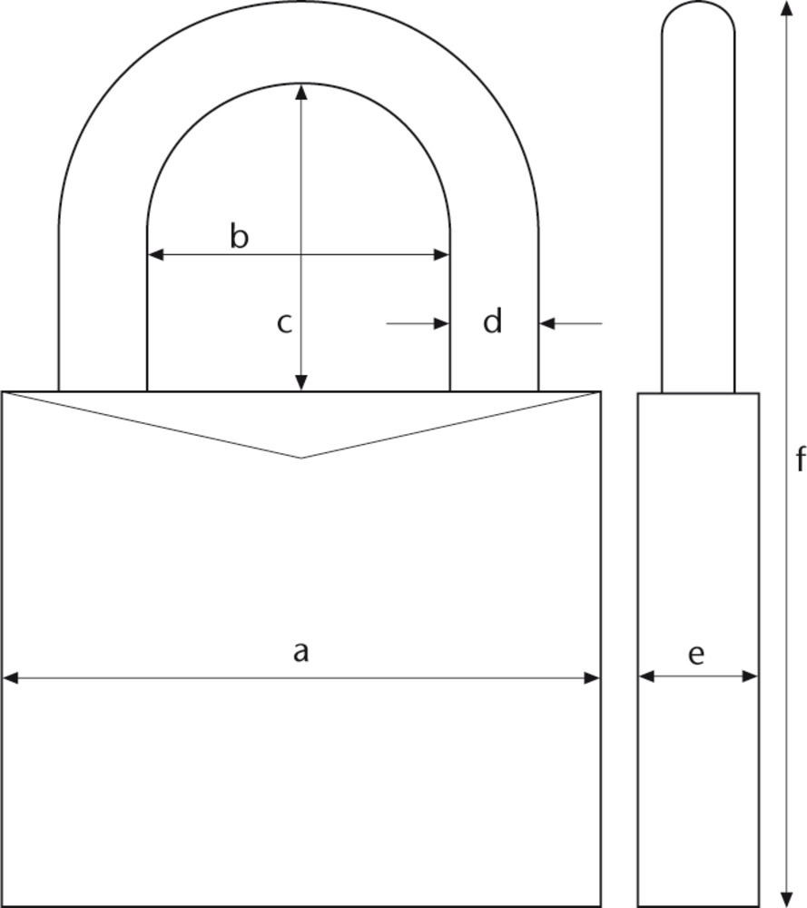 Abus Vorhangschloss 145/40