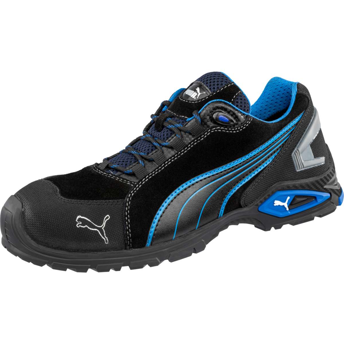Puma Safety Sicherheitsschuhe Rio low schwarz - Aluminiumkappe - S3L - Größe 46