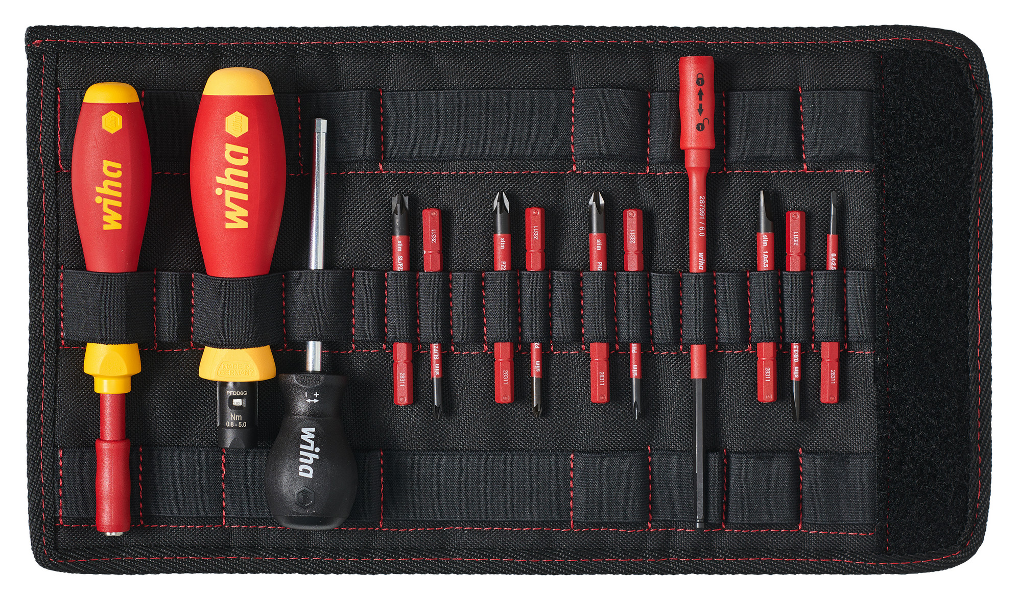 Wiha Drehmoment-Schraubendreher Set 40674 0,8-5 NM - 2872T13 - in Tasche - 14-tlg