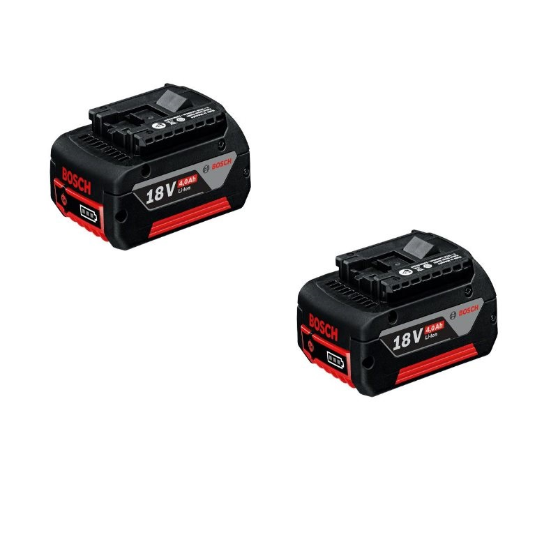 Bosch Ersatzakku Akku 18V 4,0Ah Li-Ion - Doppelpack - 2 Stück