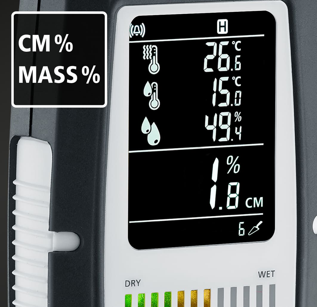 Laserliner Materialfeuchtemessgerät MultiWet-Finder Plus -  Feuchtemessgerät