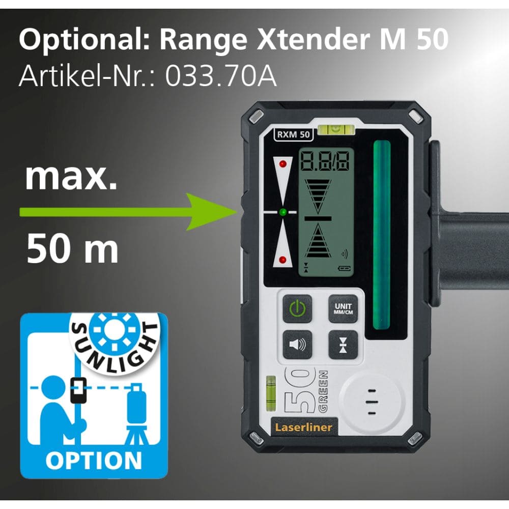Laserliner Linienlaser MasterPlane-Laser 3G Pro - 3D - 360 Grad Grün mit L-BOXX