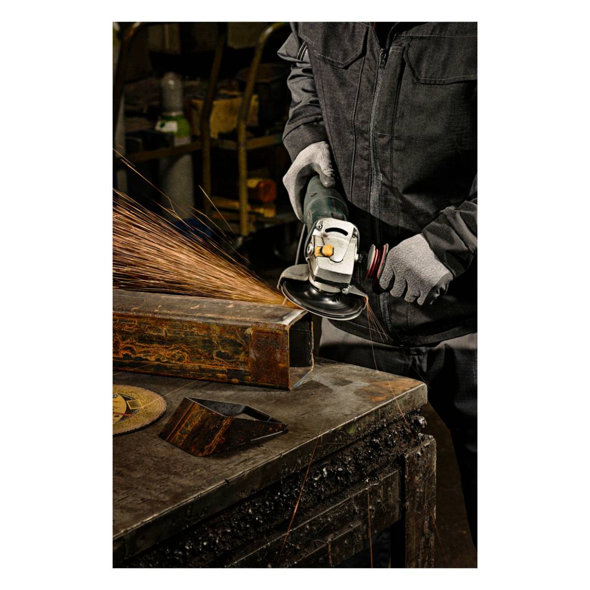 Klingspor Fiberschleifscheibe CS 561 SB - Ø 125 mm für Metall - K 60