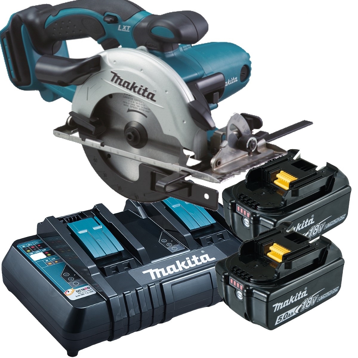 Makita Akku-Handkreissäge DSS501Z 18V - 51mm - Ladegerät DC18RD - 2x5AH