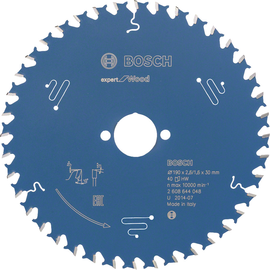 Bosch Sägeblatt Kreissägeblatt EXPERT for WOOD - für Holz - Ø 160mm - 254mm