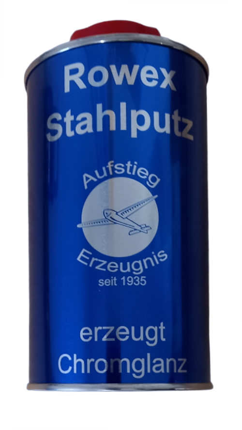 Rowex Stahlputz Herdputz - Herdputzmittel - erzeugt Chromglanz - 500g