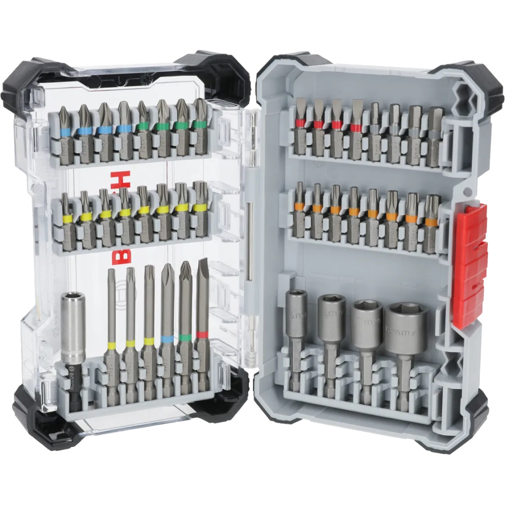 Bosch Bit-Set Schrauberbit-Set - Extra Hard - 43-teilig - Farbcodierte Bits