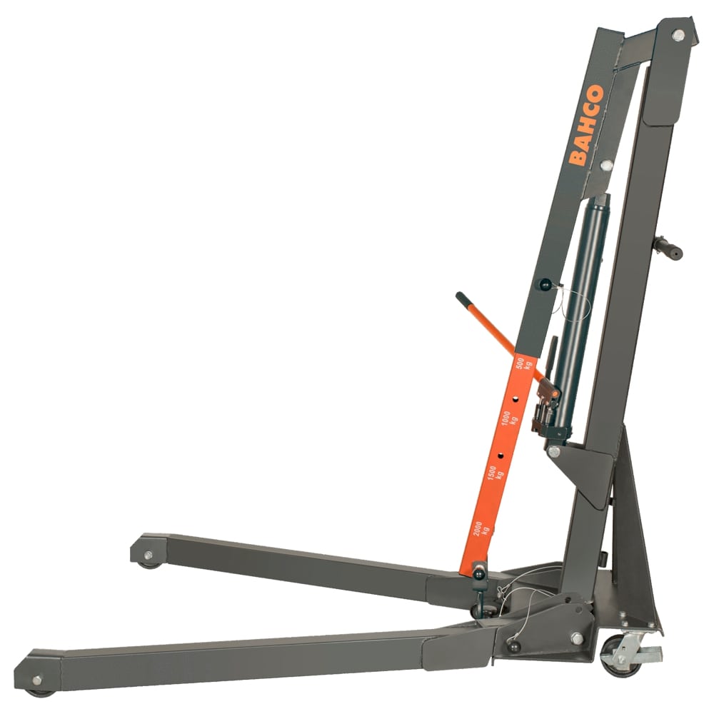Bahco Werkstattkran 2T BH6FC2000 klappbar - Hydraulikkran mit 4 Positionen
