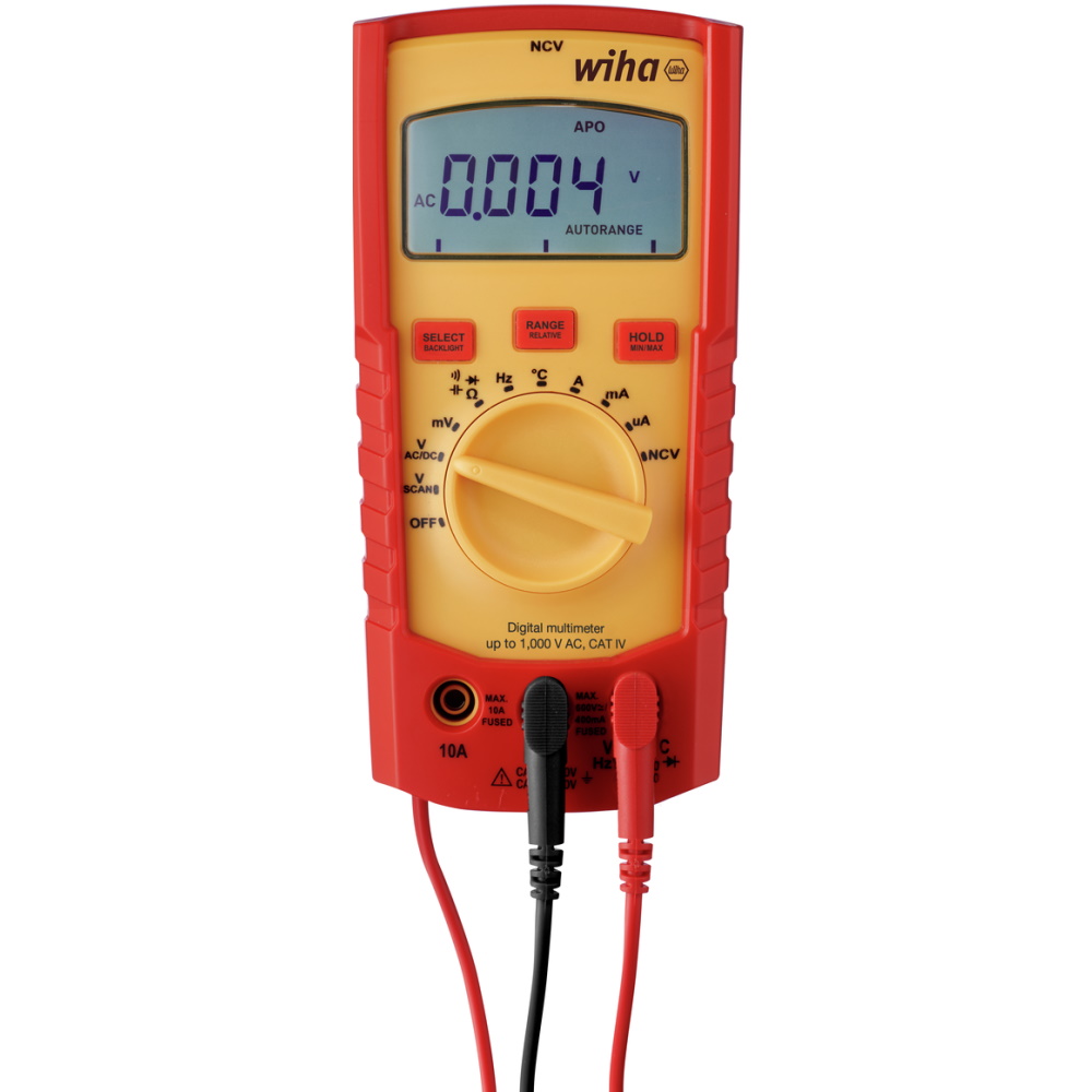 Wiha Digitales Multimeter - bis 1000 V AC - CAT IV - Relativwertmessung - 45215