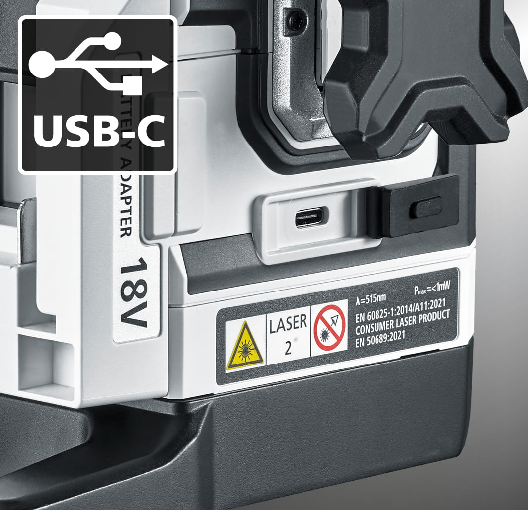Laserliner Kreuzlinienlaser PowerPlane-Laser 3G Multi-18V 3D grüner Linienlaser