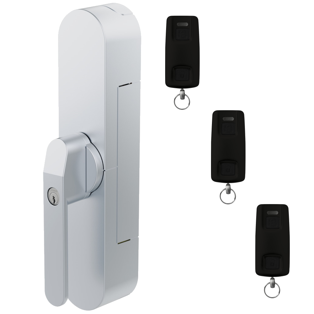 Abus Bluetooth Fensterantrieb WINTECTO ONE in silber inklusive 3x Fernbedienung