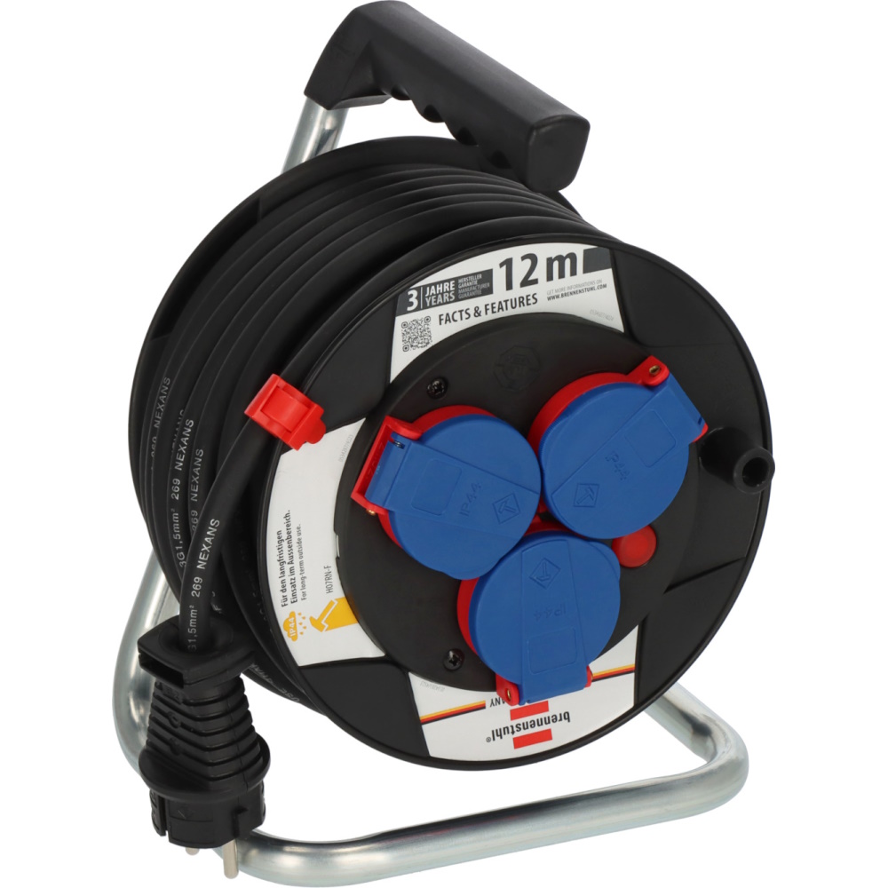 Brennenstuhl Garant Kompakt IP44 Kabeltrommel 12m – Baustelle & Outdoor