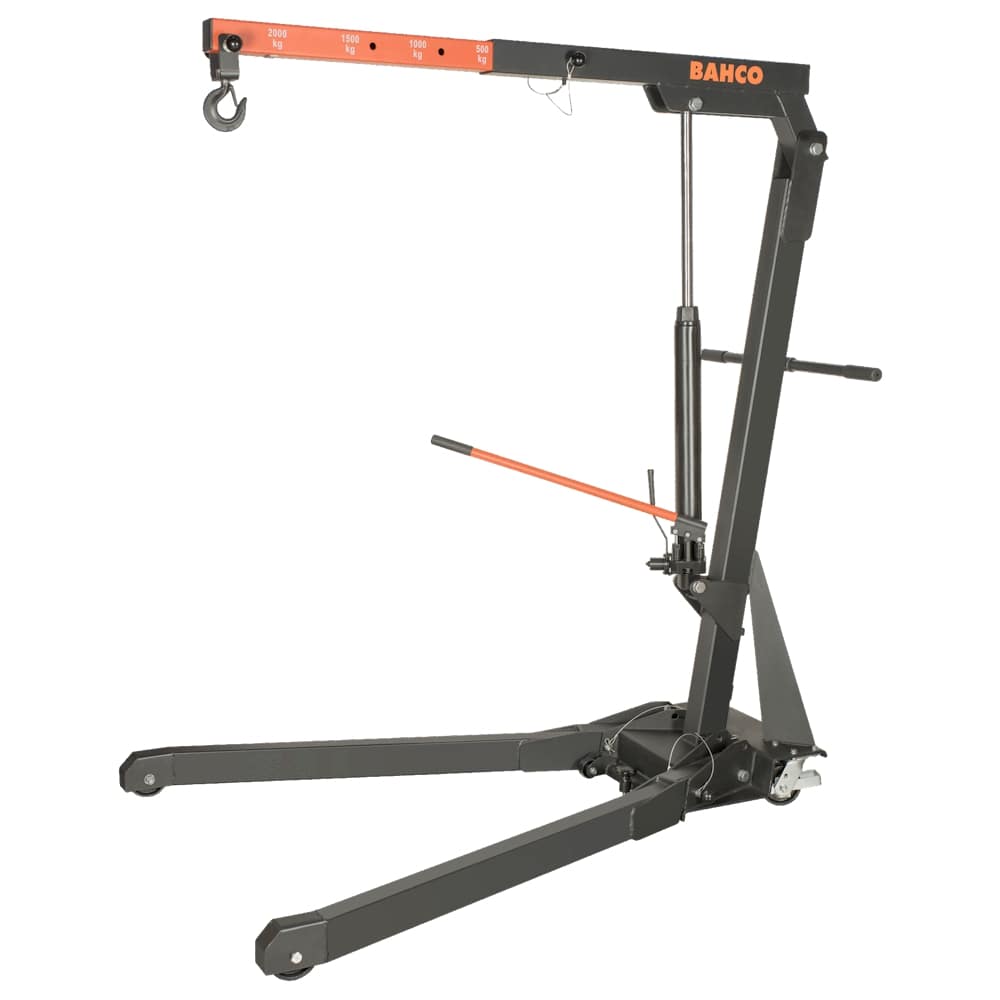 Bahco Werkstattkran 2T BH6FC2000 klappbar - Hydraulikkran mit 4 Positionen