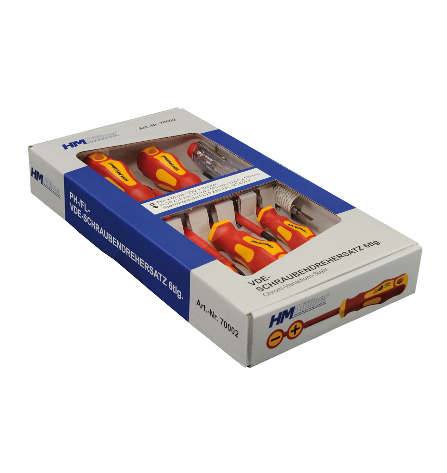 HM Müllner PH-/FL-Schraubendrehersatz - 6-teilig - VDE - 70002