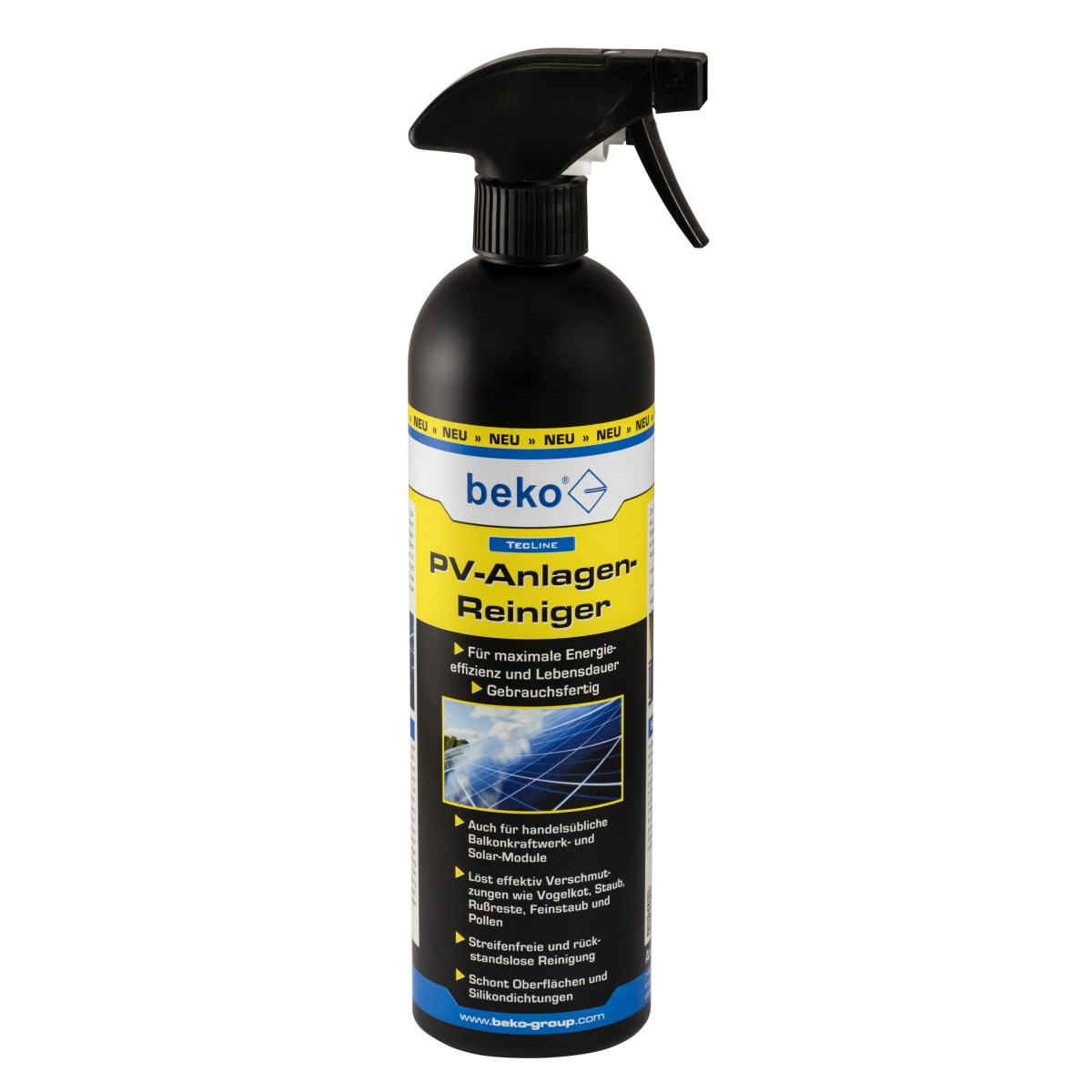 Beko TecLine PV-Anlagen-Reiniger - für Solar- und PV Anlagen - 750ml - 299680750