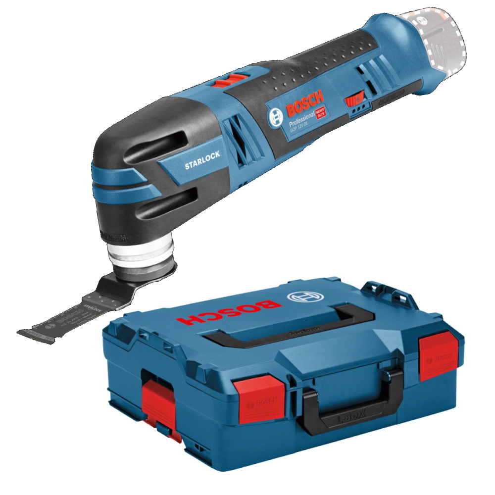 Bosch Akku Mulit Cutter GOP 12V-28 Professional mit 1 Sägeblatt - L-BOXX - SOLO