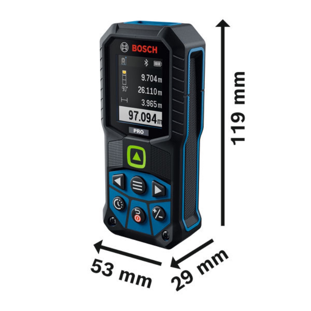 Bosch Laser-Entfernungsmesser GLM100-36CG - 100 m - Grün - Bluetooth - IP65