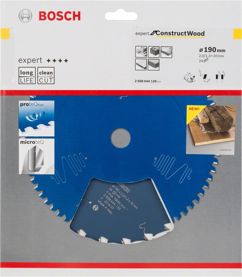 Bosch Sägeblatt Kreissägeblatt EXPERT for Construct Wood - Holz mit Nägel