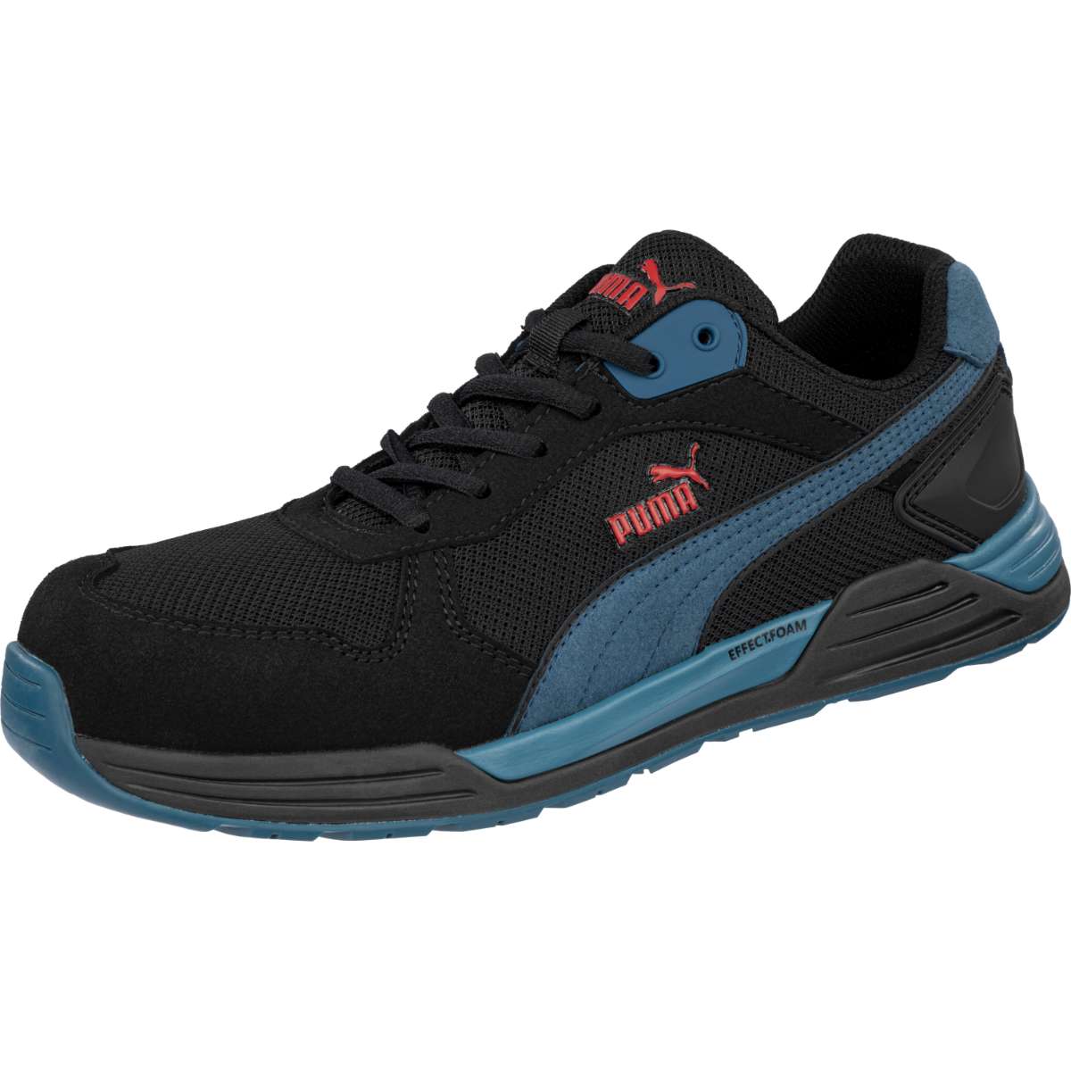 Puma Safety Sicherheitsschuhe Frontside low - schwarz/blau- S1PS - Größe 44