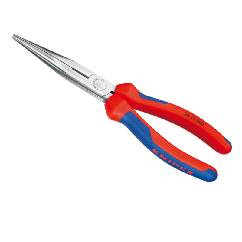 Knipex 2612200 Flachrundzange mit Mehrkomponenten Hüllen 200mm