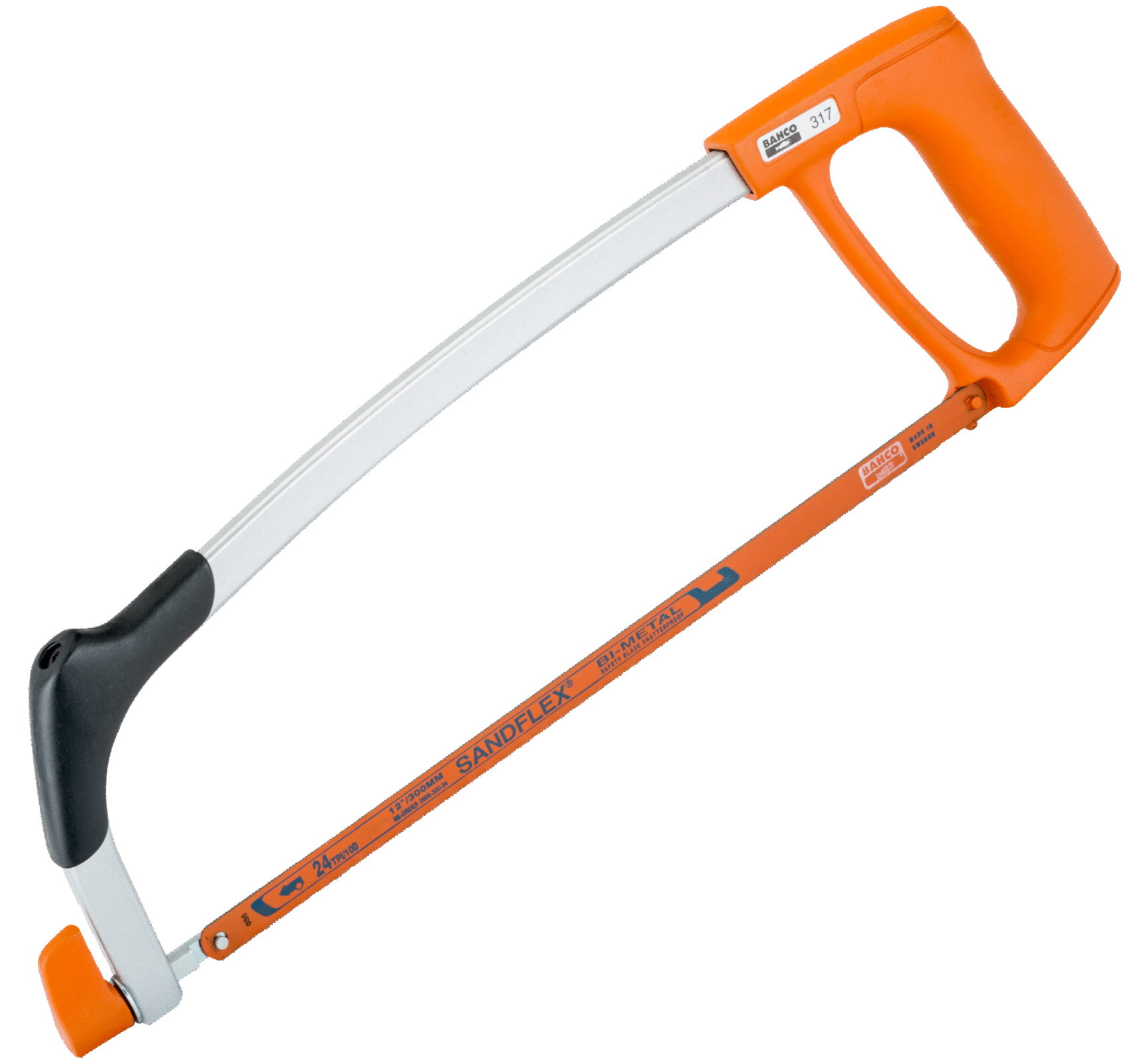 Bahco Handsägebogen 317 - 300mm Bitmetall - 24 Zähne/Zoll - 432mm lang