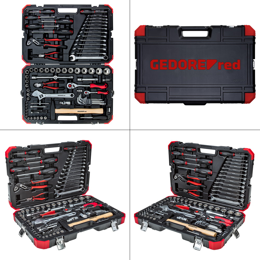 Gedore Red Steckschlüssel-Satz - R46003100 - 1/4" + 1/2" - 100-teilig - 3300063