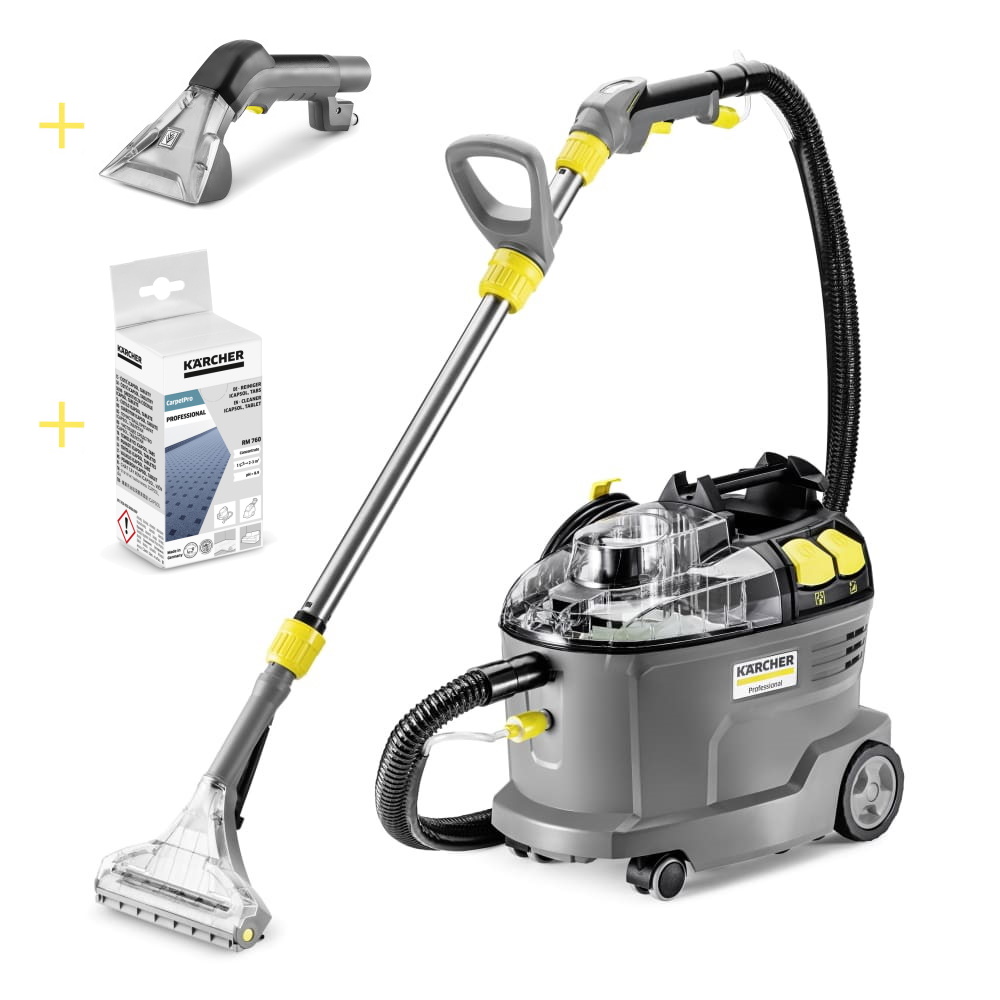 Kärcher Waschsauger Teppichreiniger Puzzi 8/1 ADV - inklusive 16 Reinigungstabs