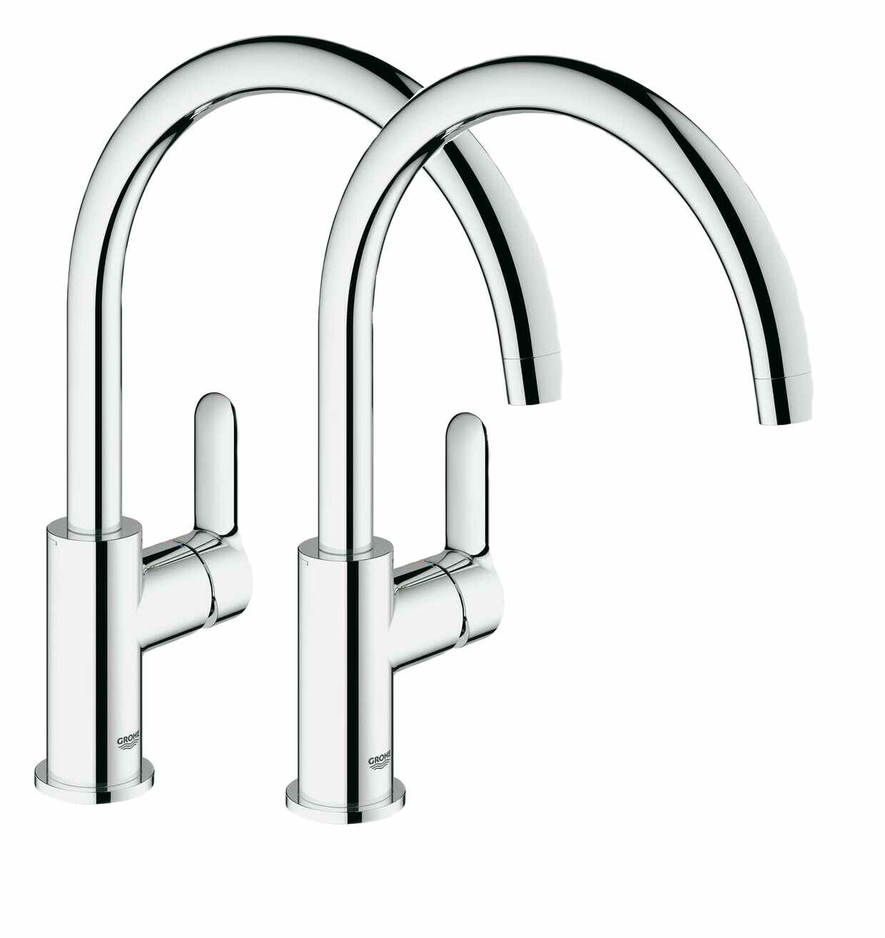 Grohe 2x Spültisch-Einhebelmischer BauEdge - 31367000 - schwenkbarer Auslauf